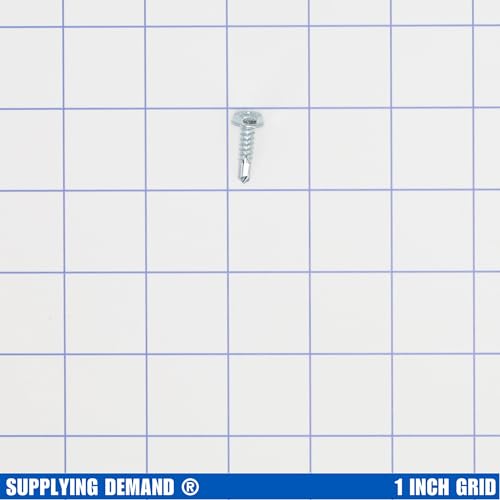 Supplying Demand 86-11268-500PK HVAC Self-Tapping Sheet Metal Screws - Size 10 x 3/4 in. - 5/16 Hex Head