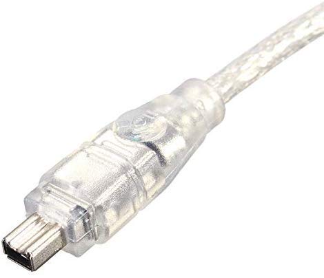 BLUEXIN USB 2.0 Male to IEEE 1394 Mini 4Pin Male iLink Firewire DV Adapter Cord Cable Compatible with Sony DV