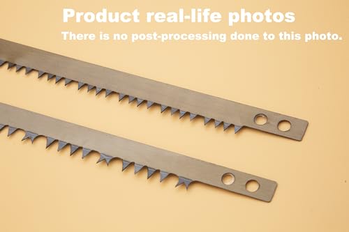 20 Pack 21 Inch Bow Saw Blade Replacement,Fits Any 21" Bow Saw for Tree Cutting,Two Tooth Types for Dry and Green Wood,Super-Hard Alloy Steel