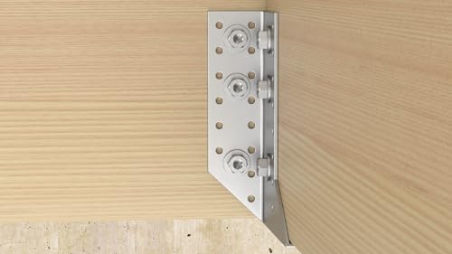 fischer PowerFast FPF II HWTF 3/8" x 4" (10x100 mm) Wood Construction Screws with Hex Head TX Drive Full Thread Galvanized - 25 Screws 3/8" x 3 15/16" (10 x100mm)