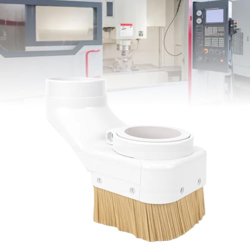Sxhlseller CNC Dust Shoe 100mm Spindle Dust Boot for Engraving Machine, Detachable Brush Collector for Router Wood Chip Removal
