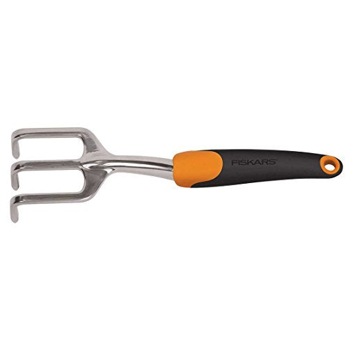 Bundle of Fiskars Bypass Pruning Shears, 5/8-Inch Cut Capacity + Trowel for Digging and Planting + Ergo Cultivator for Digging, Aerating Soil, and Weeding