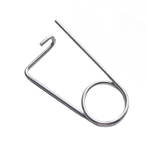 Steel Brooch Shape Open Safety pin Spring pin, Quick Lock line Lock pin Locking Fasteners for Farm Lawn Garden Hooks (0.31x6.61 in(8x168 mm)-2Pcs) 0.31x6.61 in(8x168 mm)-2Pcs