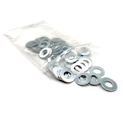 (200 Pieces) 5/16" SAE Low Carbon Flat Washers Zinc 200