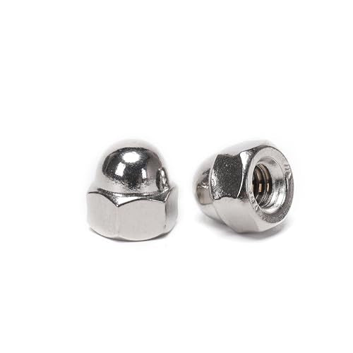 50 Pieces 1/4-20 Acorn Hex Cap Dome Head Nuts, 304 Stainless Steel 18-8, Bright Finish (Pack of 3) 1/4-20 x 12mm (Pack of 3)