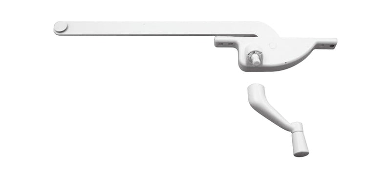 Prime-Line H 3709 9 In., White Diecast, Casement Operator, Right Hand, Teardrop Type (Single Pack)