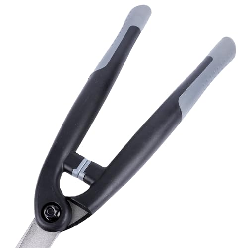 Garden Hedge Shears for Trimming and Shaping Shrubs with SK5 High Carbon Steel Non-Stick Blades, Shock-Absorbing Bumpers & Lightweight Handles
