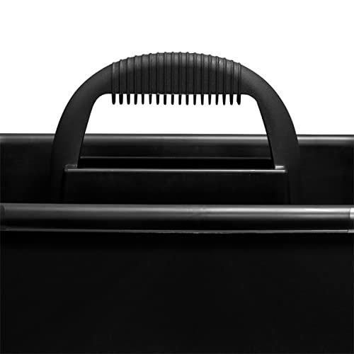 Akro-Mils 09185 Plastic Tote Tool & Supply Cleaning Caddy with Handle, 18-3/8-Inch x 13-7/8-Inch x 9-Inch, Black 1