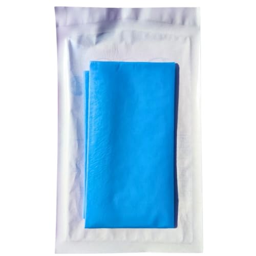 Sterile surgical film made of TNT + PE 50 cm x 50 cm without hole individually packed - 1 piece