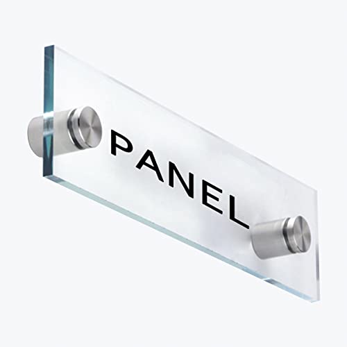 1 x 1-5/8 Inch Standoff Hardware for Plexiglass - Lantee 12 Pcs Stainless Steel Glass Sign Standoff Mounts Screws 25x40mm