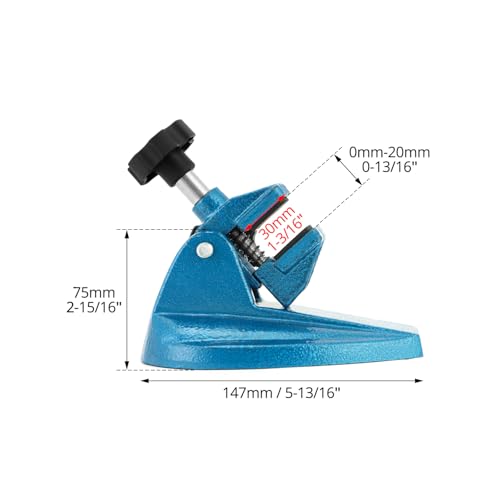 QWORK Micrometer Stand for Micrometers up to 4" - Professional Grade Cutting Tools Stand with Large Clamp Knobs