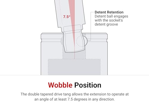 TEKTON Wobble Extension Set, 3-Piece | SHA92015 3-Piece Set (3, 6, 10 in.) 1/2 in.