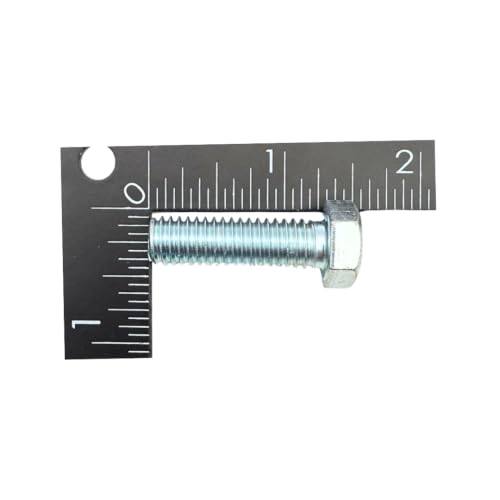 3/8"-16 x 1-1/4" Grade 5 Bolts (100-Pack) – Heavy-Duty Hex Bolts Only – SAE J429 1.25" Coarse Thread Bolts Clear Zinc Plated