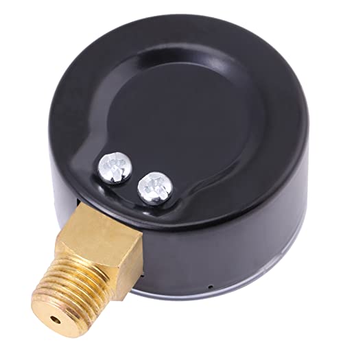 Tyenaza Pressure Gauge Water Pressure Gauge 0-4bar/0-60psi NPT Pressure Tester 1/4 Inch NPT Side Mounting Pipe Thread