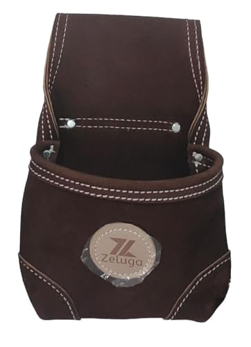 Zeluga Sued Leather Tool Belt, Bag, Carpenter, Construction, Framers, Handyman and Electrician Tool Bag Set (20-379) 20-379