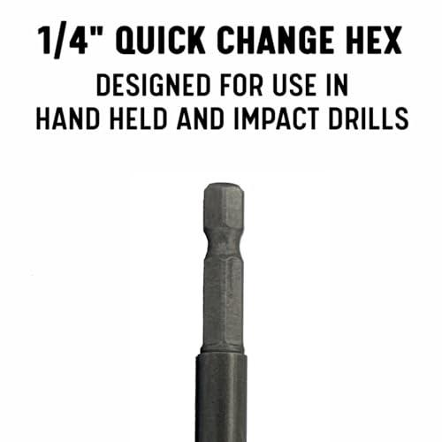 Drill America 7/8" Carbide Tipped 4 Flute Glass & Tile Drill Bit with Hex Shank, DWD4FGDHEX Series 7/8"