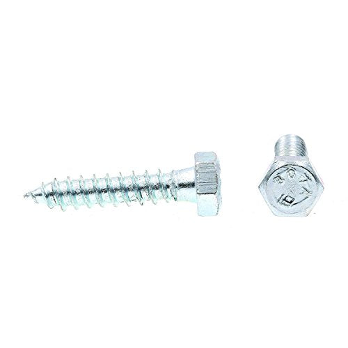 Prime-Line 9055517 Hex Lag Screws, 5/16 In. X 1-1/2 In., A307 Grade A Zinc Plated Steel (100 Pack)