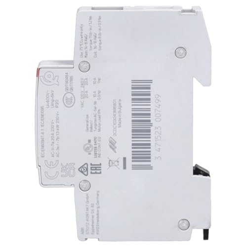 ABB ESB20-11N-06 Installation Contactor - 20 A - 2 NO - 0 NC - 230 V | Hum-free power contactor with control circuit DC, building installation and safety technology 1SBE121111R0620 Pack of 1