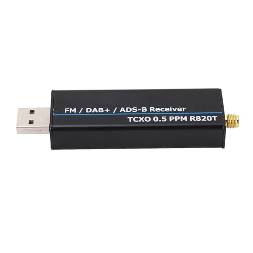RTL SDR Receiver Full Band Aluminum Enclosure and 2 Antennas Receiver Radio Receiver Software Defined Radio (100kHz-1.7GHz)