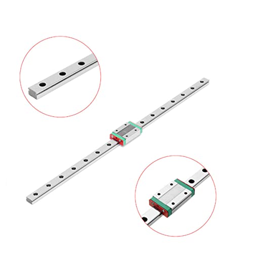 150mm MGN12 Miniature Linear Rail Guide + MGN12H Sliding Block Linear Motion Guide Rail Slider Bearing Steel Carriage Block CNC 3D Printer Accessories 150mm+MGN12H Sliding block