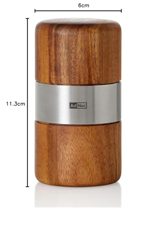 AdHoc Muskato Nutmeg Mill PreciseCutDuo Technology Made With Acacia Wood