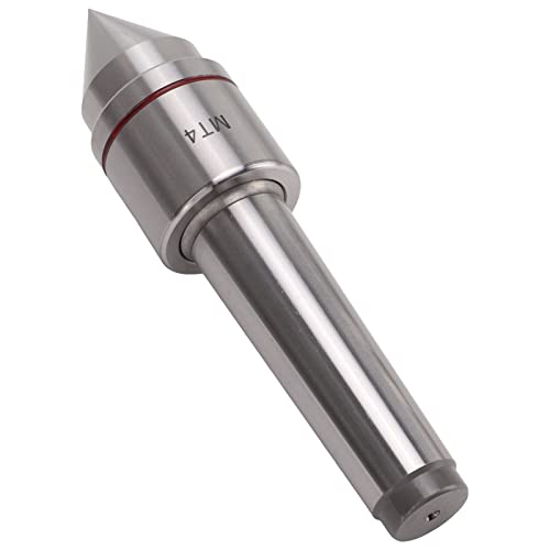MT4 Live Center, 4MT 60 Degree Morse Taper Live Tailstock Center Triple Ball Bearing Turning Rolling Center for CNC lathe high speed precise machining