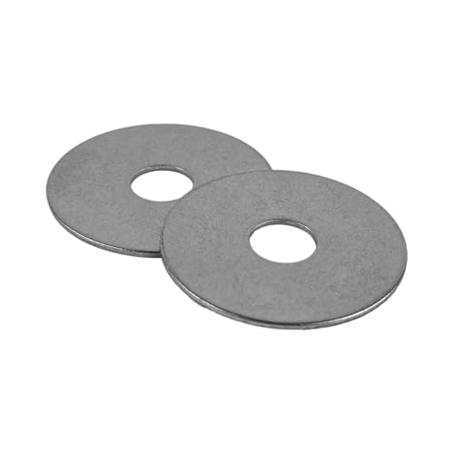 3/8" x 1-1/2" Fender Washers and 3/8"-16 Nylon Insert Locknuts Bundle 304 Stainless Steel 18-8 SS Pack of 10 Each