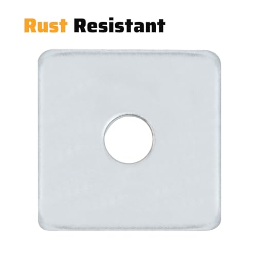 Square Washers, 30 Pack Fits 3/8" Bolts, 1-5/8" × 1-5/8"