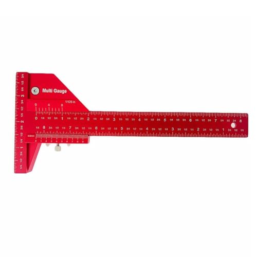 T Ruler Scribing Ruler Woodworking Pen Stainless Steel Speed Marker Scribing Tool Precise Angle Measuring Tool for Woodworking DIY Projects