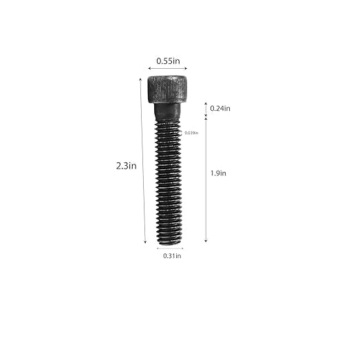 Marsrut 50PCS 3/8 x 2-inch Long Bolts, Alloy Steel 3/8-16 Socket Head Allen Bolt, Durable Hardware for Rock Climbing Holds, Wall Supplies Indoor Use, Black