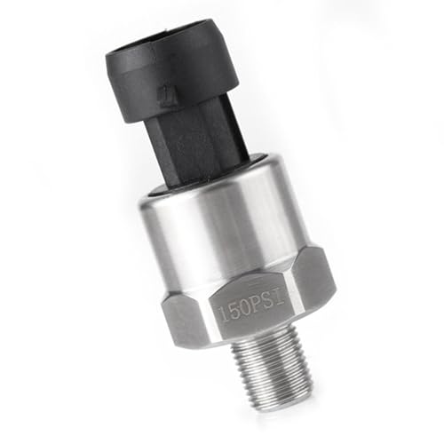 Pressure Sensor Stainless Steel 150PSI Pressure Transducer 1/8 NPT for Oil Fuel Air Water Pressure Transmitter