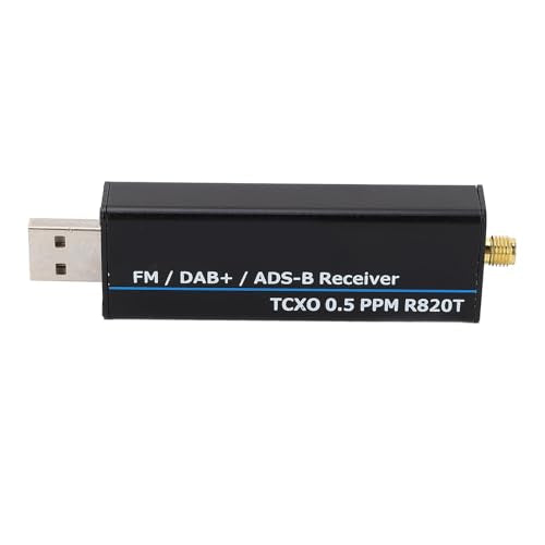 RTL SDR Receiver Full Band Aluminum Enclosure and 2 Antennas Receiver Radio Receiver Software Defined Radio (100kHz-1.7GHz)