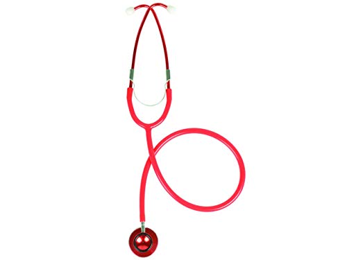 TRAD color single head stethoscope, red color, lightweight aluminum frame Dual Head Stethoscope