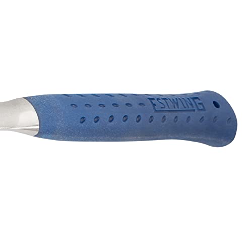 ESTWING Framing Hammer - 28 oz USA Made Long Handle Straight Rip Claw Hammer with Milled Face & Shock Reduction Grip - E3-28SM
