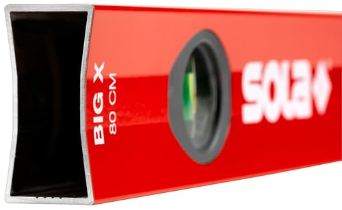 Sola water spirit level, red, BIG X 40 40 cm