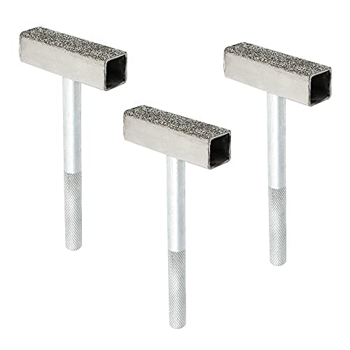 OTTYMO Pack of 3 Grinding Wheel Dressers Diamond Grinding Wheel Stone Dresser 85 x 45 x 13 mm Grinding Wheel Dresser Diamond Stone Dresser Tool Stone Dresser Tool for Dressing Grinding Wheels (Silver)