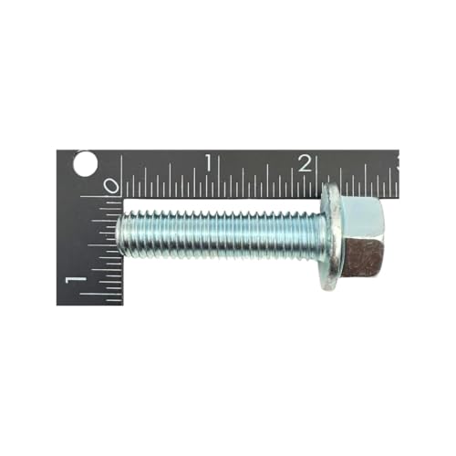 1/2"-13 x 2 Grade 8 Hex Serrated Flange Bolts (10-Pack) | SAE J429 High-Strength Coarse Thread Fasteners for OEM, MRO & Industrial Use 2.0" Clear Zinc Trivalent Plated Bolts Only 10