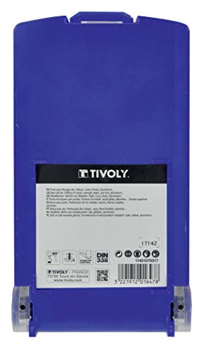 TIVOLY - 25-Piece Metal Drill Bit Set HSS Ground - Drilling Standard Steels - Self-Centering Tip - Ø1/25 to Ø17/32 in 1/50" increments 25pcs (Ø1-13 mm)
