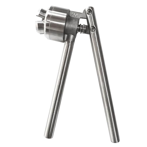 YaeTek 20mm Vial Manual Crimper Hand Sealing Machine + 10 x 10ml Vials & Stopper&Caps - Crimper Medical/Bottle Cap Crimping Tool/Antibiotics Bottle Capper Machine/Hand held Capping Machine