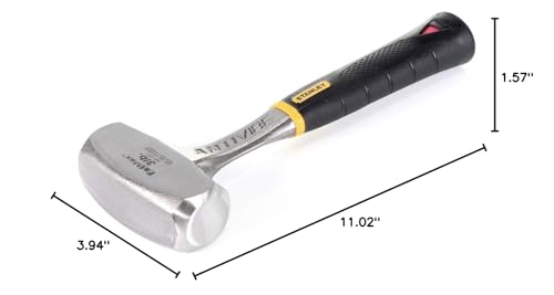 Stanley 1-56-001 Hammer "Antivibe", Black/Silver Club Hammer Single