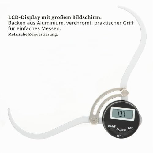 Mseber Digital Stainless Steel Measuring Device, Glass Gauge Device, CNC Height Adjuster, Deep Vernier-CL, 0.5 mm, Digit Mseber, ischer Digitr External Mseber, 0 ~ 150 mm x 0.01 mm Thickness