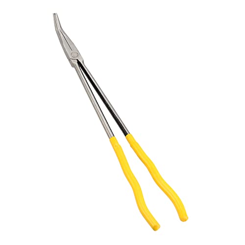 3 Pieces 16 Inch Long Needle Nose Pliers Set, Straight, 45, 90 Degree Long Reach Pliers Set with Comfortable Handle for Tight Space