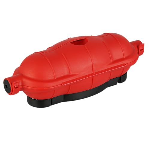 REV 050217555 Cable Safe, Cable Box for Coupling, Waterproof and Strain Relief, Red | For protection against moisture and rain - ideal for extension cables, plugs and couplings