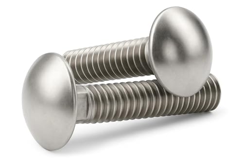 IMSCREWS 3/8-16 x 2-3/4 Carriage Bolts, 304 Stainless Steel (18-8), Heavy-Duty Structural Fasteners, 20 PCS 3/8"-16 x 2-3/4"