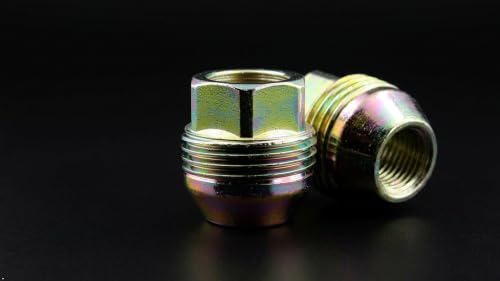 Veritek Performance 14x1.5mm OEM Factory Style 1.13 Inch Length 7/8 22mm Hex Dual Thread Open End Acorn Seat Replacement Lug Nuts for Factory Chevrolet/GMC Wheels (24) 24