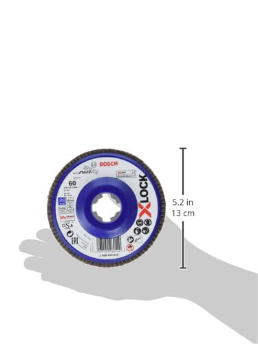 Bosch Accessories straight flap disc Best (for metal, X-LOCK, X571, Ø125 mm, grit K80, bore Ø 22.23mm) 125 mm 80