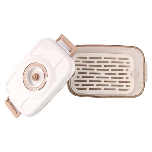 Vacuum Seal Container Hand Pump Food Saver Accessories Time Compass Manual Air Pump Design For Quick Marinating 1.2L Rectangle
