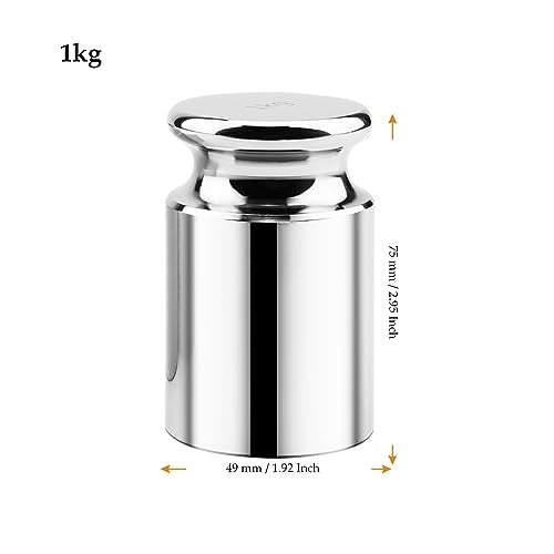 MUKCHAP 1kg Calibration Weight, M1 Class 1000g Scale Calibration Weight for Laboratory, Factory, Supermarket