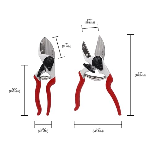 QZ431 Anvil Pruner and HJ263 Leather Pruner Sheath