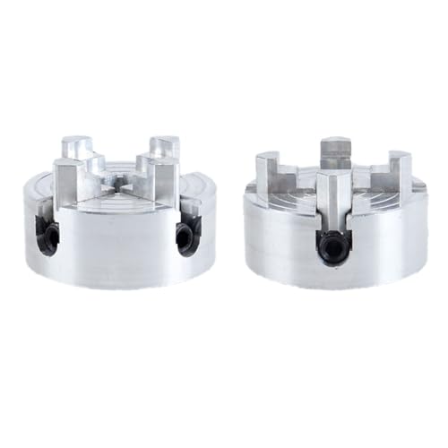 Four Jaw Chuck Z011A for Metal Mini Lathe, Zinc Alloy 4-Jaw Chuck Connecting Rod Mini Collet Lathe Accessory